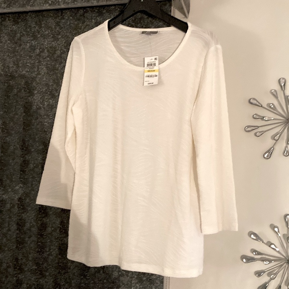 JM Collection 3/4 sleeve size medium blouse.